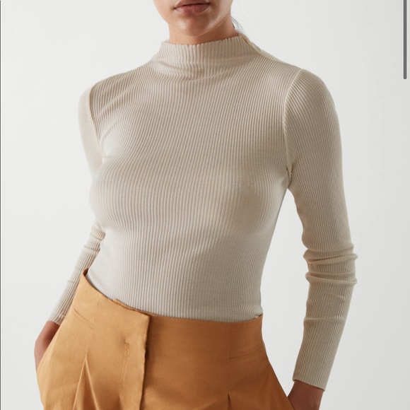 COS Tops - NEW! COS | Ribbed mock neck top